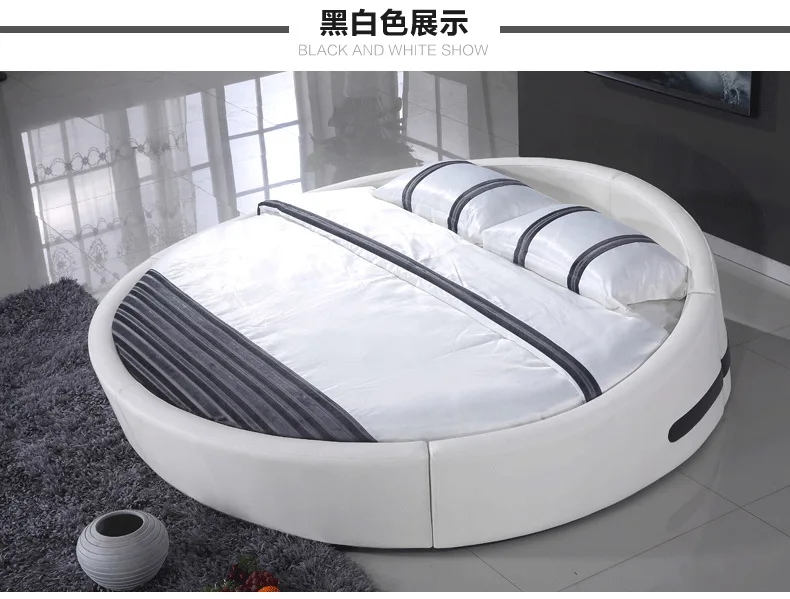 Real Genuine cow leather bed Soft Beds Bedroom round bed camas lit muebles de dormitorio yatak mobilya quarto unique designer
Real Genuine cow leather bed Soft Beds Bedroom round bed camas lit muebles de dormitorio yatak mobilya quarto unique designer