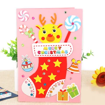 5 Pcs Handmade DIY Christmas Card Children 3D Greeting Card Craft Educational Toy Kindergarten Baby Santa Claus Snowman Toy Gift
5 Pcs Handmade DIY Christmas Card Children 3D Greeting Card Craft Educational Toy Kindergarten Baby Santa Claus Snowman Toy Gift