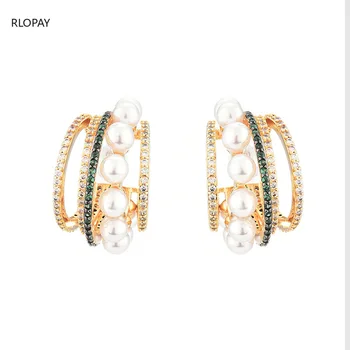 S925 Needle Stud Earrings for Women Luxury Bridal Pearls Dangling Earrings In Golden Trendy Jewelry Gadgets for Women
S925 Needle Stud Earrings for Women Luxury Bridal Pearls Dangling Earrings In Golden Trendy Jewelry Gadgets for Women