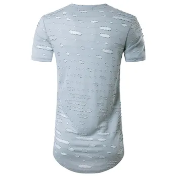 New popular style Summer men casual Cotton T-shirt white gray blue An 
New popular style Summer men casual Cotton T-shirt white gray blue An