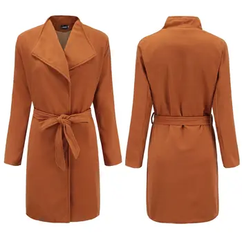 Mid-Long Wool Blend Coat Women 2020 New Outwear Jacket Korean Casual Autumn Winter Female Overcoat Woolen Coat 
Mid-Long Wool Blend Coat Women 2020 New Outwear Jacket Korean Casual Autumn Winter Female Overcoat Woolen Coat