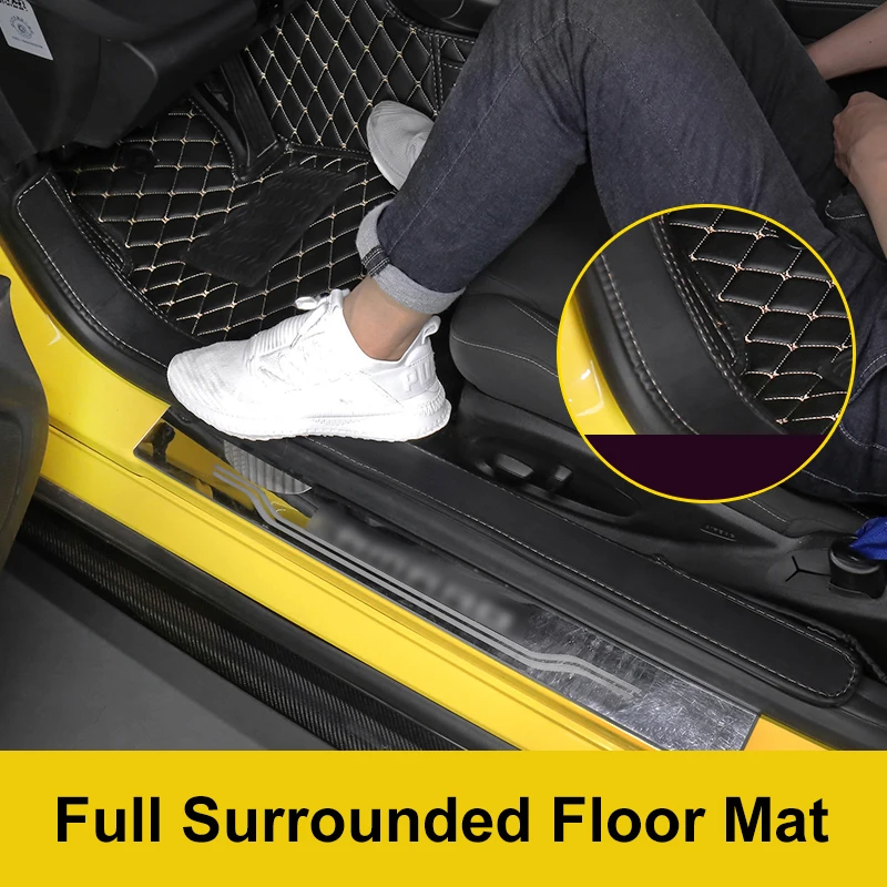 QHCP Car Floor Mat Rugs Wire Mat Floor Rug Carpet Non-slip Foot Pad Leather All Hemming For Chevrolet Camaro 2016 2017 2018 2019
QHCP Car Floor Mat Rugs Wire Mat Floor Rug Carpet Non-slip Foot Pad Leather All Hemming For Chevrolet Camaro 2016 2017 2018 2019