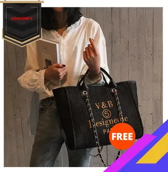 2020 New Style Denim Handbag Fashion Bag Chain Shoulder Bag Fashion New Style WOMEN'S Bag Gym Bag large capacity
2020 New Style Denim Handbag Fashion Bag Chain Shoulder Bag Fashion New Style WOMEN'S Bag Gym Bag large capacity
