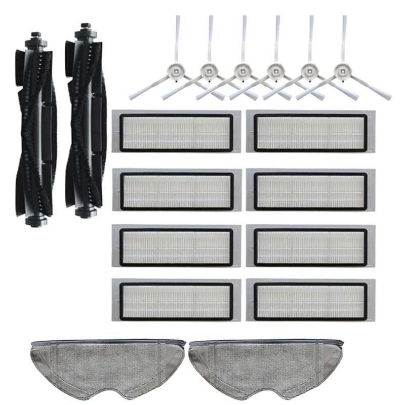 HOT!-18Pcs Washable Main Brush Side Brushes Hepa Filter Mop Cloth for 360 S5 S7 Robot Robotic Vacuum Cleaner Parts | Бытовая техника