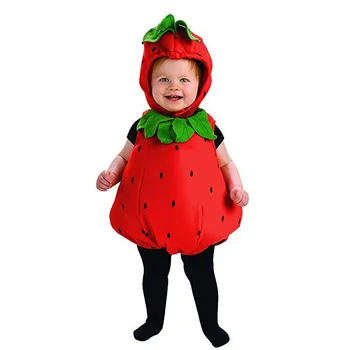 Baby Infant Cartoon Fruit Strawberry Cosplay Costumes Kid Halloween Role Play Jumpsuit Hat Set Newborn Photography Prop 
Baby Infant Cartoon Fruit Strawberry Cosplay Costumes Kid Halloween Role Play Jumpsuit Hat Set Newborn Photography Prop