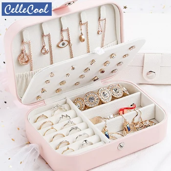PU Leather Jewelry Box Storage Box Ring Display Lady Earrings Plate Jewelry Box Leather Earrings Ring Multi-function J
PU Leather Jewelry Box Storage Box Ring Display Lady Earrings Plate Jewelry Box Leather Earrings Ring Multi-function J