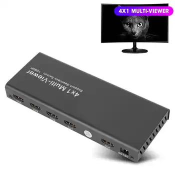 HDMI Multi-Viewer 4 In 1 Out Wall Controller 1080P Image Splitter for Game Studios Conference Rooms AC100-240V 
HDMI Multi-Viewer 4 In 1 Out Wall Controller 1080P Image Splitter for Game Studios Conference Rooms AC100-240V
