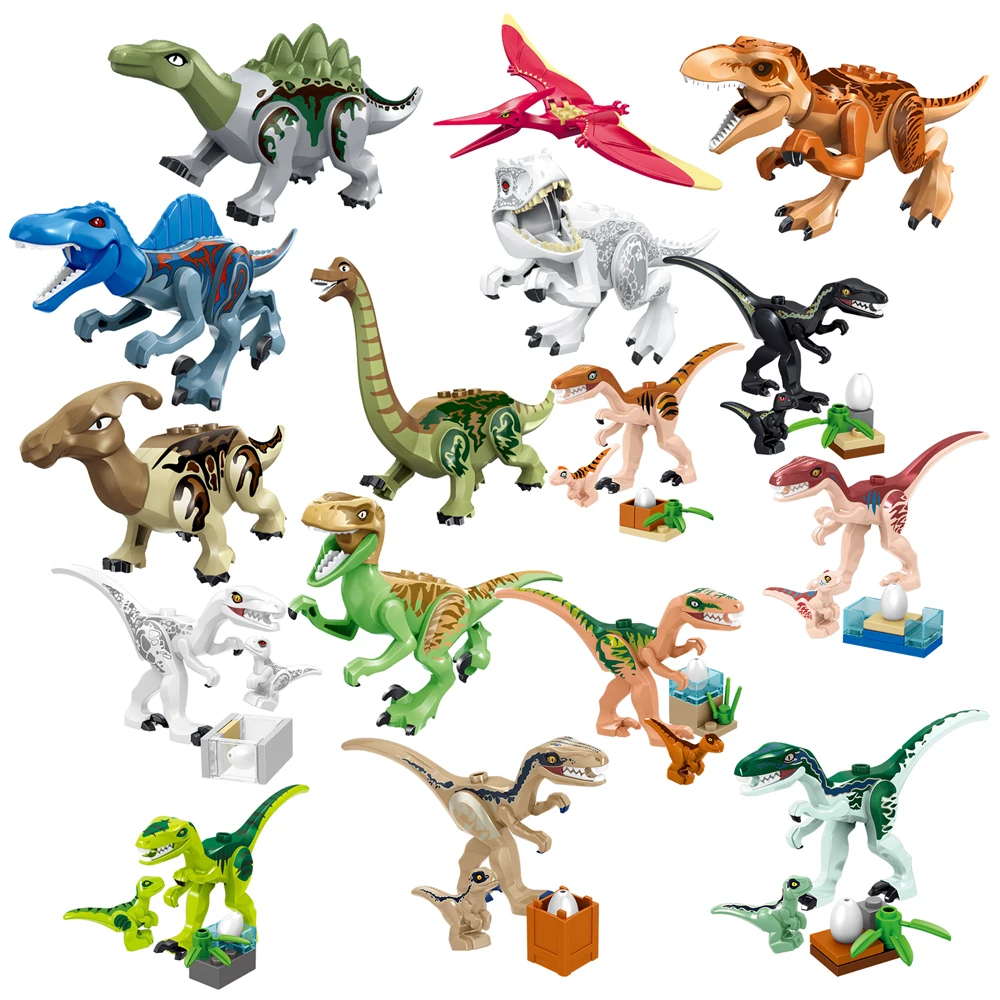 16Pcs Jurassic World Park Dinosaurs Tyrannosaurus Rex Triceratops Indomirus T-Rex Figures Building Blocks Bricks Toys Juguetes
16Pcs Jurassic World Park Dinosaurs Tyrannosaurus Rex Triceratops Indomirus T-Rex Figures Building Blocks Bricks Toys Juguetes