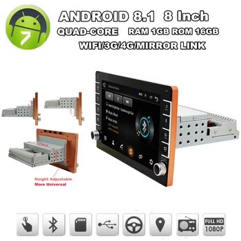 8" 1Din Android 8.1 1080P Car MP5 player Touch Screen Quad-core RAM 1GB ROM 16GB With Button Knob GPS Wifi 3G 4G BT DAB
8" 1Din Android 8.1 1080P Car MP5 player Touch Screen Quad-core RAM 1GB ROM 16GB With Button Knob GPS Wifi 3G 4G BT DAB