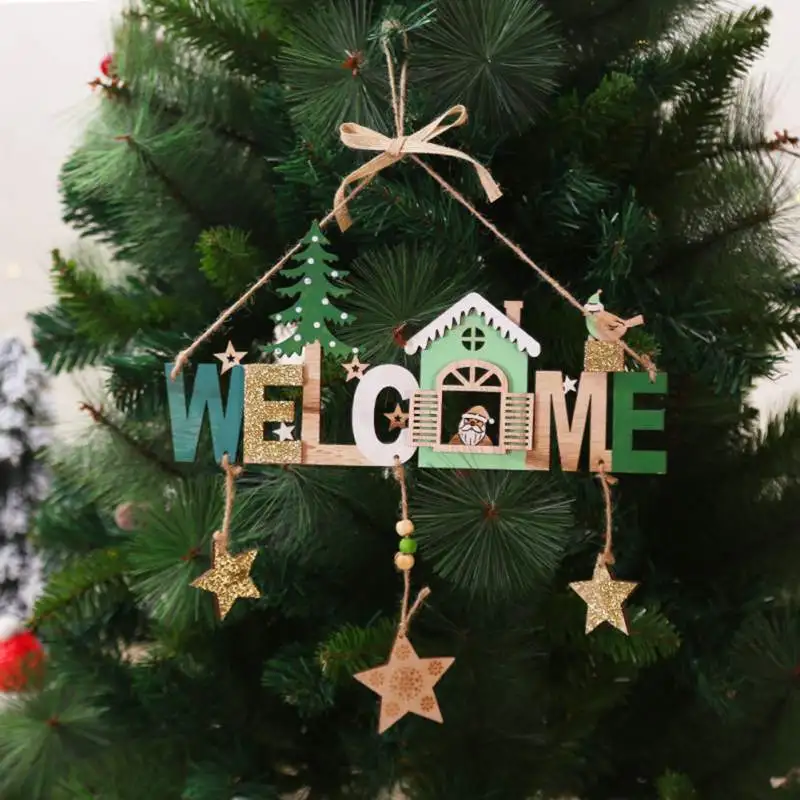 Creative Painted Wooden Sign Christmas Tree Ornaments Santa Clause Reindeer Hanging Pendants Christmas Decorations Postcard Clip
Creative Painted Wooden Sign Christmas Tree Ornaments Santa Clause Reindeer Hanging Pendants Christmas Decorations Postcard Clip