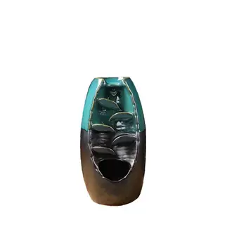 Ceramic Waterfall Backflow Incense Burner Incenser Holder Home Decor Aromatherapy Ornament Incense Burner Decoration Blue
Ceramic Waterfall Backflow Incense Burner Incenser Holder Home Decor Aromatherapy Ornament Incense Burner Decoration Blue