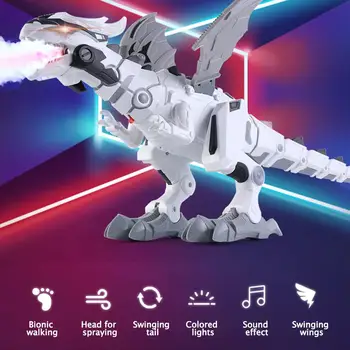 Spray Dinosaur Robot Dinosaur Intelligent Interactive Smart Toy Electronic Remote Controller Robot Light Sound Swing For Kids
Spray Dinosaur Robot Dinosaur Intelligent Interactive Smart Toy Electronic Remote Controller Robot Light Sound Swing For Kids