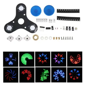 LED Fingertip Top Three-leaf Finger Top Transparent Acrylic Shell Luminous Display DIY Production Kit Board Kids Gifts
LED Fingertip Top Three-leaf Finger Top Transparent Acrylic Shell Luminous Display DIY Production Kit Board Kids Gifts