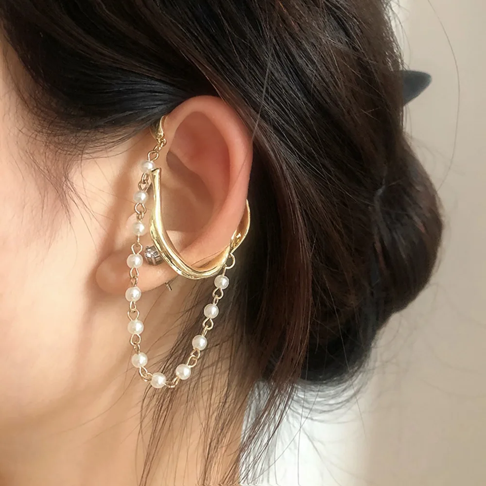 Onlylili Ear Wrap Crawler Hook Earrings for Women 2020 Surround Auricle Non Piercing Earrings With Pearl
Onlylili Ear Wrap Crawler Hook Earrings for Women 2020 Surround Auricle Non Piercing Earrings With Pearl