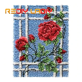 Latch Hook Rug Kits Flowers Red Rose Crocheting Carpet Rug 100% Acrylic Yarn Sofa Cushion Mat DIY Carpet Rug Home Decor Crafts 
Latch Hook Rug Kits Flowers Red Rose Crocheting Carpet Rug 100% Acrylic Yarn Sofa Cushion Mat DIY Carpet Rug Home Decor Crafts