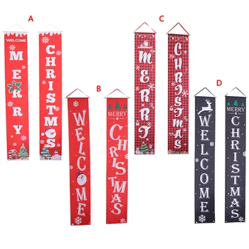 2Pcs Merry Christmas Porch Sign Decorative Door Banner Christmas Hanging Ornaments Banners Chrismas Home Decor Banners 
2Pcs Merry Christmas Porch Sign Decorative Door Banner Christmas Hanging Ornaments Banners Chrismas Home Decor Banners