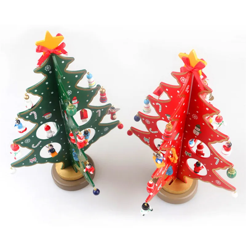 Creative DIY 2 Colors Christmas Ornament Wooden Christmas Tree Christmas Hanging Ornament Home Xmas Table Decoration
Creative DIY 2 Colors Christmas Ornament Wooden Christmas Tree Christmas Hanging Ornament Home Xmas Table Decoration
