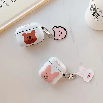 Cartoon Rabbit bear Case For Apple Airpods 1 2 Cover Cute Bluetooth Earphone Case For Air pods Pro Silicone Headpone Case Box 
Cartoon Rabbit bear Case For Apple Airpods 1 2 Cover Cute Bluetooth Earphone Case For Air pods Pro Silicone Headpone Case Box