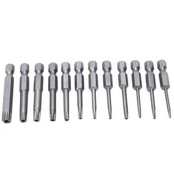 12Pcs Electric Tamper Torx Socket Screwdriver Bit Tool Set 1/4 inch 6.3mm
12Pcs Electric Tamper Torx Socket Screwdriver Bit Tool Set 1/4 inch 6.3mm