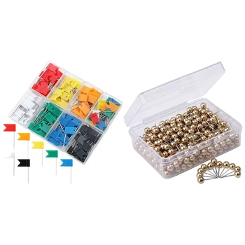160 Pieces Push Pins Map Flag Push Tacks, Assorted 7 Colors & 400x Map Tacks Push Pins
160 Pieces Push Pins Map Flag Push Tacks, Assorted 7 Colors & 400x Map Tacks Push Pins