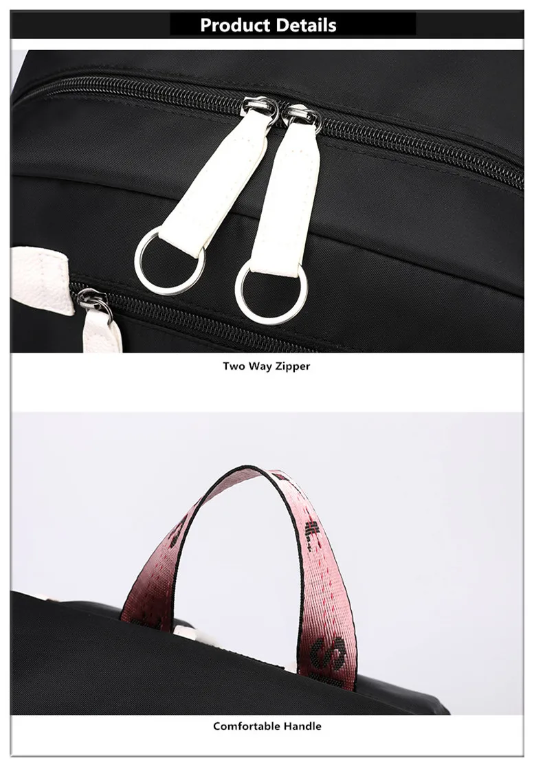 Waliicorners Kids School Backpack for Girls Style Black Pink Cute Backpack Schoolbag Kawaii Backpacks for Teenage Girls Gift 28 H0ee676647d6a42aab0bf6a0f1b39aa61w