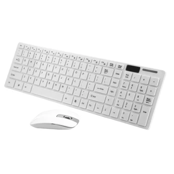 1 Set Keyboard Mouse Durable Creative Ultra-thin Practical Home Keyboard 2.4G Keyboard Wireless Keyboard Office Mouse
1 Set Keyboard Mouse Durable Creative Ultra-thin Practical Home Keyboard 2.4G Keyboard Wireless Keyboard Office Mouse