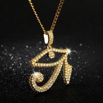 Eye of Horus Pendant Necklaces Iced Bling Chain Necklace Choker Gold Color Hip Hop Punk Jewelry Necklace Women Men Wholesale 
Eye of Horus Pendant Necklaces Iced Bling Chain Necklace Choker Gold Color Hip Hop Punk Jewelry Necklace Women Men Wholesale