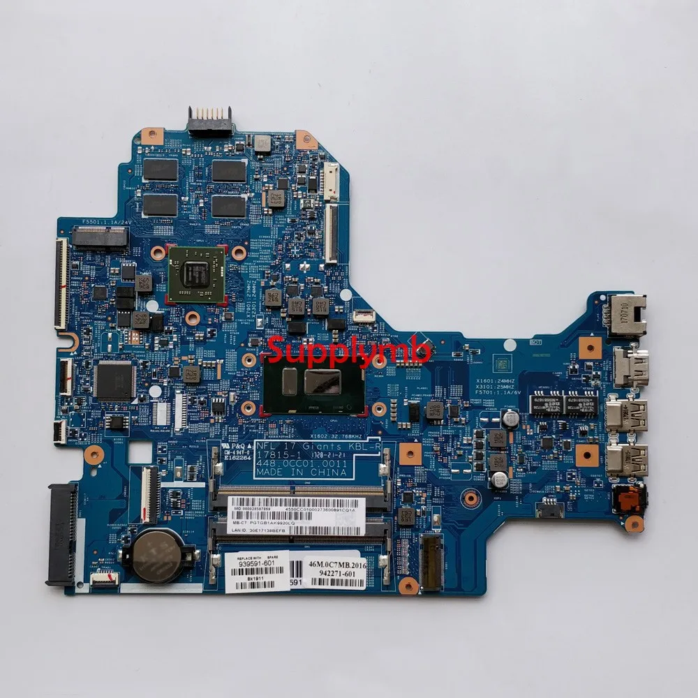 

939591-601 939591-001 448.0CC01.0011 w SR3LA i5-8250U CPU 530/2GB GPU for HP Laptop 17-bs NoteBook PC Motherboard