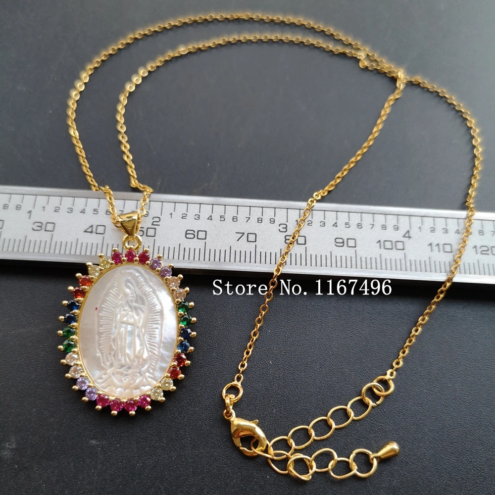 promotion ! 25X34mm AAA CZ Natural Lady of Guadalupe Mother Pearl Shell Necklace for Gift Oval Madonna MOP Pearl Shell Necklace
promotion ! 25X34mm AAA CZ Natural Lady of Guadalupe Mother Pearl Shell Necklace for Gift Oval Madonna MOP Pearl Shell Necklace