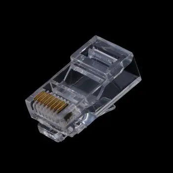 Gold Plated RJ45 Net Network Cables Modular Plug Cat5 CAT5e Connector 8P8C Modular Rj45 Plug Terminals 25/100/ 200/500/1000pcs
Gold Plated RJ45 Net Network Cables Modular Plug Cat5 CAT5e Connector 8P8C Modular Rj45 Plug Terminals 25/100/ 200/500/1000pcs