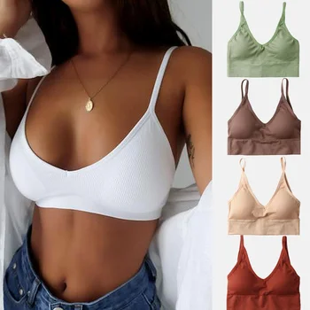 Seamless Tube Top Women Tank Crop Top Bra Underwear Back Hollow Lingerie Wire Free Intimates With Removable Padded Solid Color
Seamless Tube Top Women Tank Crop Top Bra Underwear Back Hollow Lingerie Wire Free Intimates With Removable Padded Solid Color