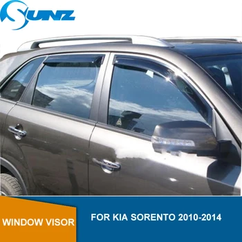 

Side Window Deflector For KIA SORENTO 2010 2011 2012 2013 2014 Black Window Visor Vent Shade Sun Rain Deflector Guards SUNZ