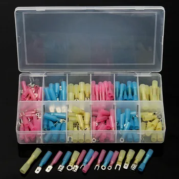 148 pcs Assorted Wire Connector Insulated Electrical terminal Crimp Connectors Red: 22-16AWG Blue: 16-14AWG Yellow:12-10AWG 
148 pcs Assorted Wire Connector Insulated Electrical terminal Crimp Connectors Red: 22-16AWG Blue: 16-14AWG Yellow:12-10AWG