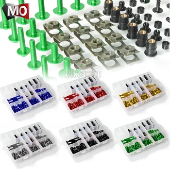 For Kawasaki Eliminator 600 EN500 ER-5 ER650 ER6F ER6N EX250R EX650 R NINJA Motorcycle Fairing Bolts Screws Kit Fastener Clips