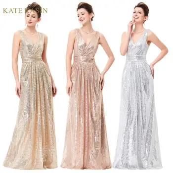 Kate Kasin Women Sleeveless V-Neck Shining Sequined Evening Party Dress Formal Long Maxi Prom Gown Dresses Elegant Sequin Dress
Kate Kasin Women Sleeveless V-Neck Shining Sequined Evening Party Dress Formal Long Maxi Prom Gown Dresses Elegant Sequin Dress