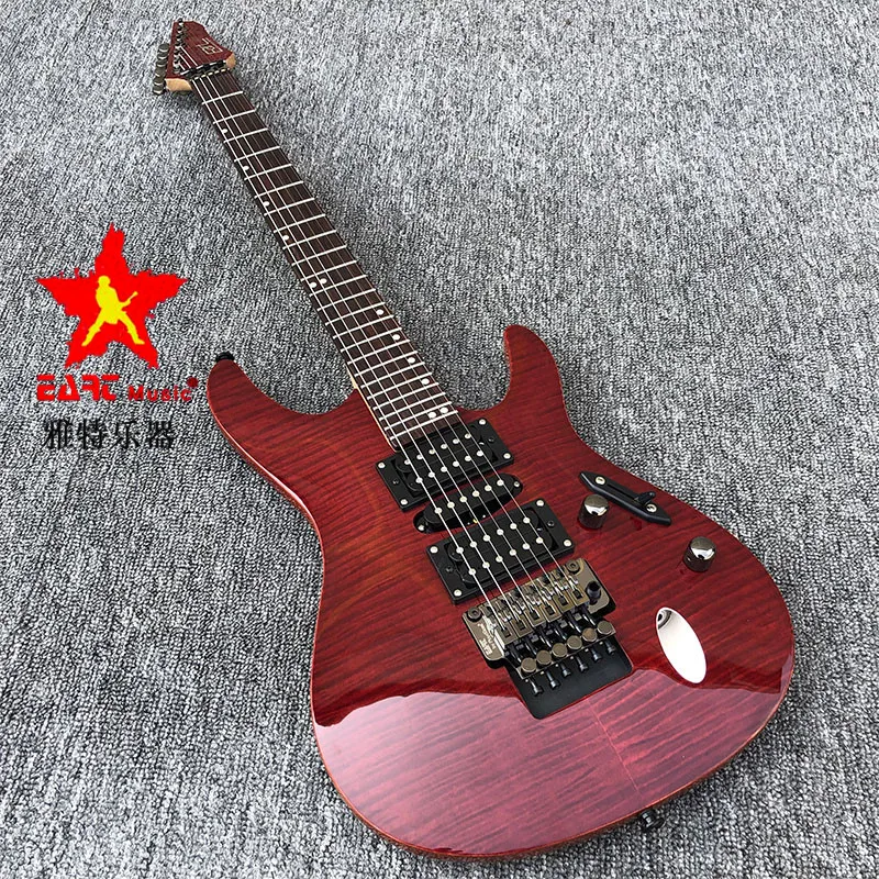 Электрическая гитара Floyd-rose Eart ультратонкая черная 2020 качество китайская версия
