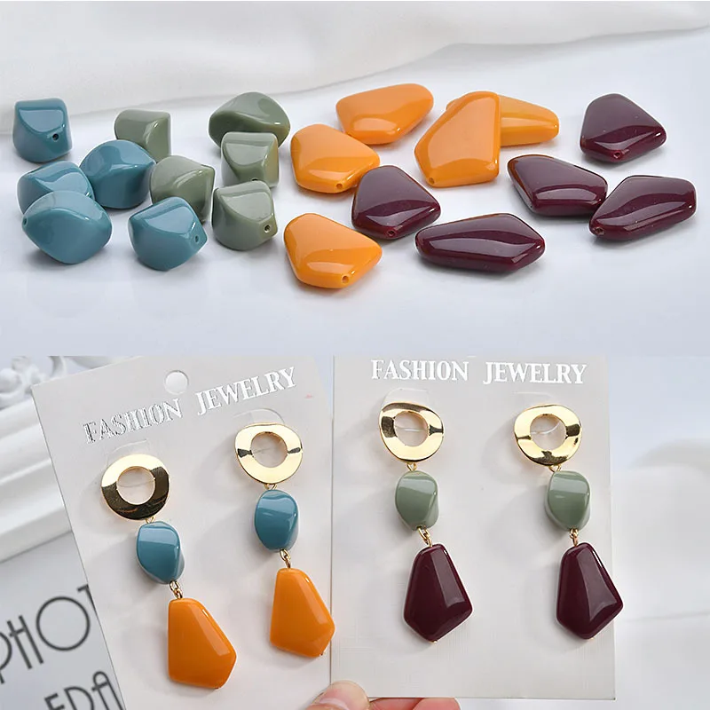 10pcs Resin Acrylic Stereo Shaped Yangtze River Delta Pure Color Retro Earring Material DIY Homemade Earring Bracelet Pendant
10pcs Resin Acrylic Stereo Shaped Yangtze River Delta Pure Color Retro Earring Material DIY Homemade Earring Bracelet Pendant