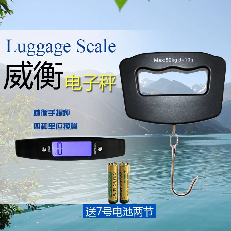 New Style Special Offer Hand Electronic Scale 50Kg Portable Spring Hook Scale Luggage Scale Hanging Weighing Angling