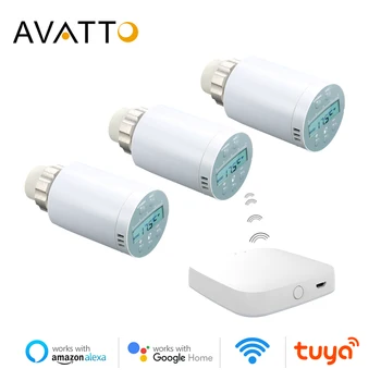 AVATTO Smart Thermostat Temperature Controller,Zigbee Remote Thermostatic Radiator Valve Controller Works with Alexa Google Home
AVATTO Smart Thermostat Temperature Controller,Zigbee Remote Thermostatic Radiator Valve Controller Works with Alexa Google Home