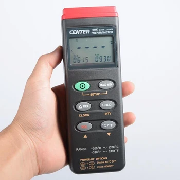 CENTER-305 Datalogger Thermometer 16,000 Records Data logger,With Windows Software,PC Interface,Resolution 0.1°C, 0.1°F.
CENTER-305 Datalogger Thermometer 16,000 Records Data logger,With Windows Software,PC Interface,Resolution 0.1°C, 0.1°F.