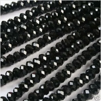 6X4mm Black Crystal Gemstone Faceted Loose Beads
6X4mm Black Crystal Gemstone Faceted Loose Beads
