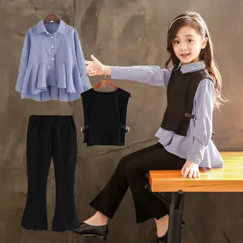Girls Clothes Set Kids Children Outfits Boutique Clothing 2019 Autumn Fall Winter Teen Shirt + Vest + Pants 3 to 13 Years
Girls Clothes Set Kids Children Outfits Boutique Clothing 2019 Autumn Fall Winter Teen Shirt + Vest + Pants 3 to 13 Years
