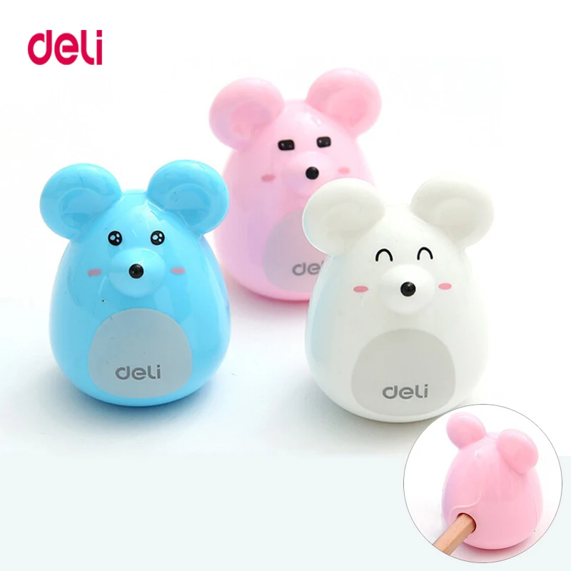 Deli Cute Lovely Kawaii Mouse Pencil Sharpener Manual Stationery Creative School Supplies for Children
Deli Cute Lovely Kawaii Mouse Pencil Sharpener Manual Stationery Creative School Supplies for Children