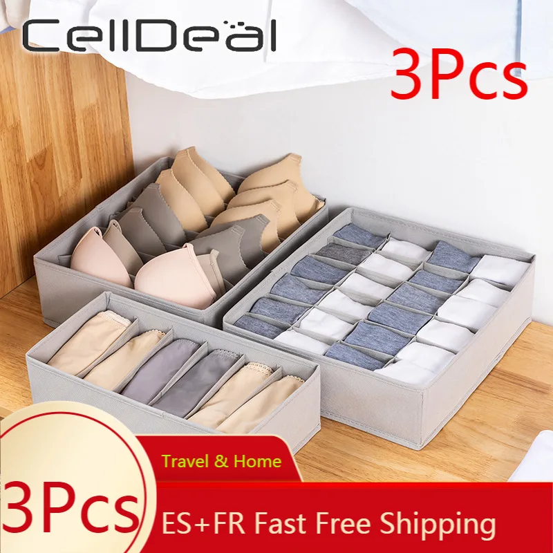 CellDeal 3PCS Foldable Underwear Organizer Bra Tie Scarf Clothes Storage Box Container Wardrobe Closet Drawer Dividers Case
CellDeal 3PCS Foldable Underwear Organizer Bra Tie Scarf Clothes Storage Box Container Wardrobe Closet Drawer Dividers Case
