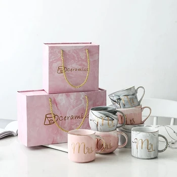 Wedding Bridal Couples Lover's Gifts Mug Porcelain Milk Tea Breakfast Luxury Pink Gold Mr Mrs Ceramic Marble Coffee Cup
Wedding Bridal Couples Lover's Gifts Mug Porcelain Milk Tea Breakfast Luxury Pink Gold Mr Mrs Ceramic Marble Coffee Cup