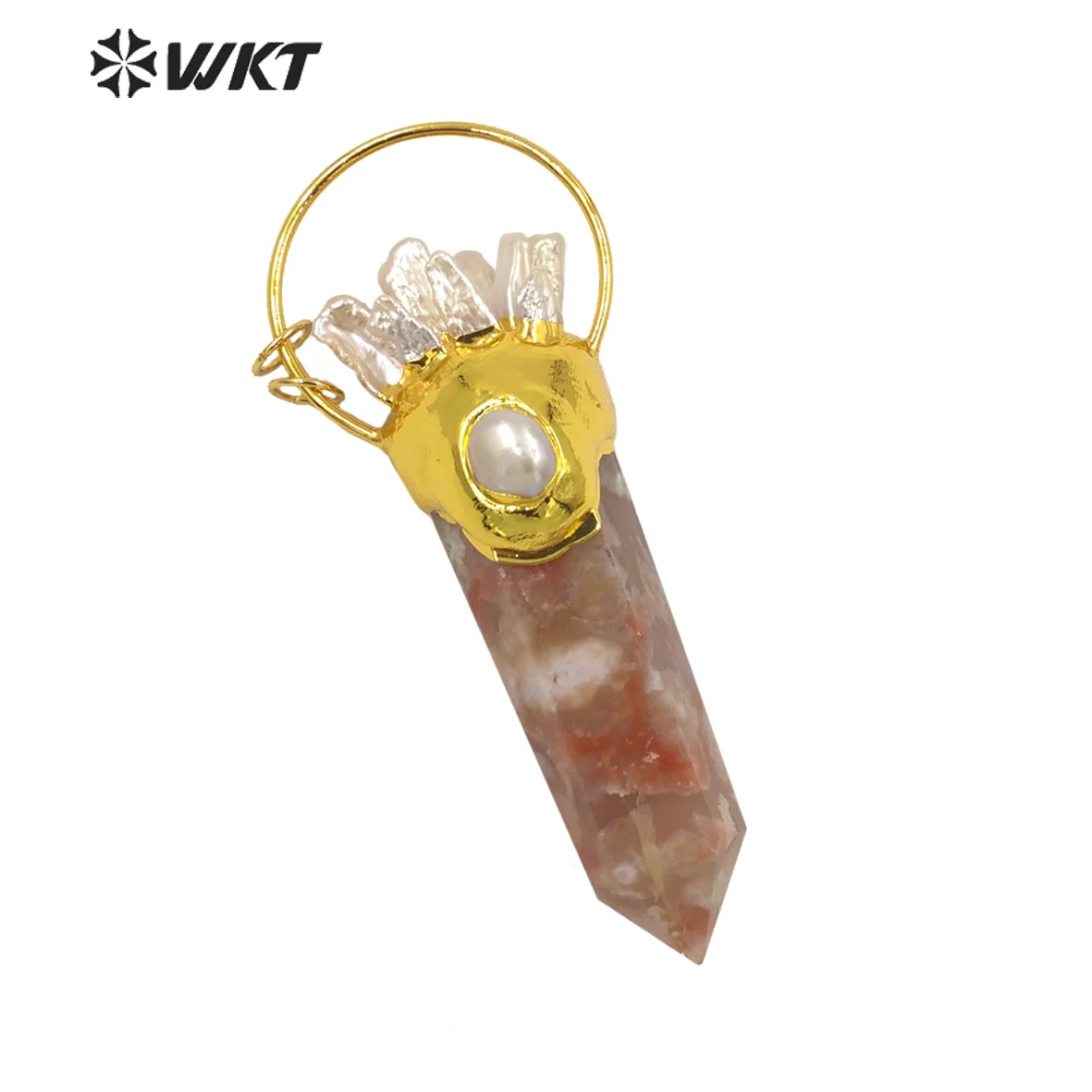 WT-P1679 Wholesale Fashion Gold Plated Pearl And Cherry Agates Big Chunky Stone Pendant For Necklace Jewelry
WT-P1679 Wholesale Fashion Gold Plated Pearl And Cherry Agates Big Chunky Stone Pendant For Necklace Jewelry