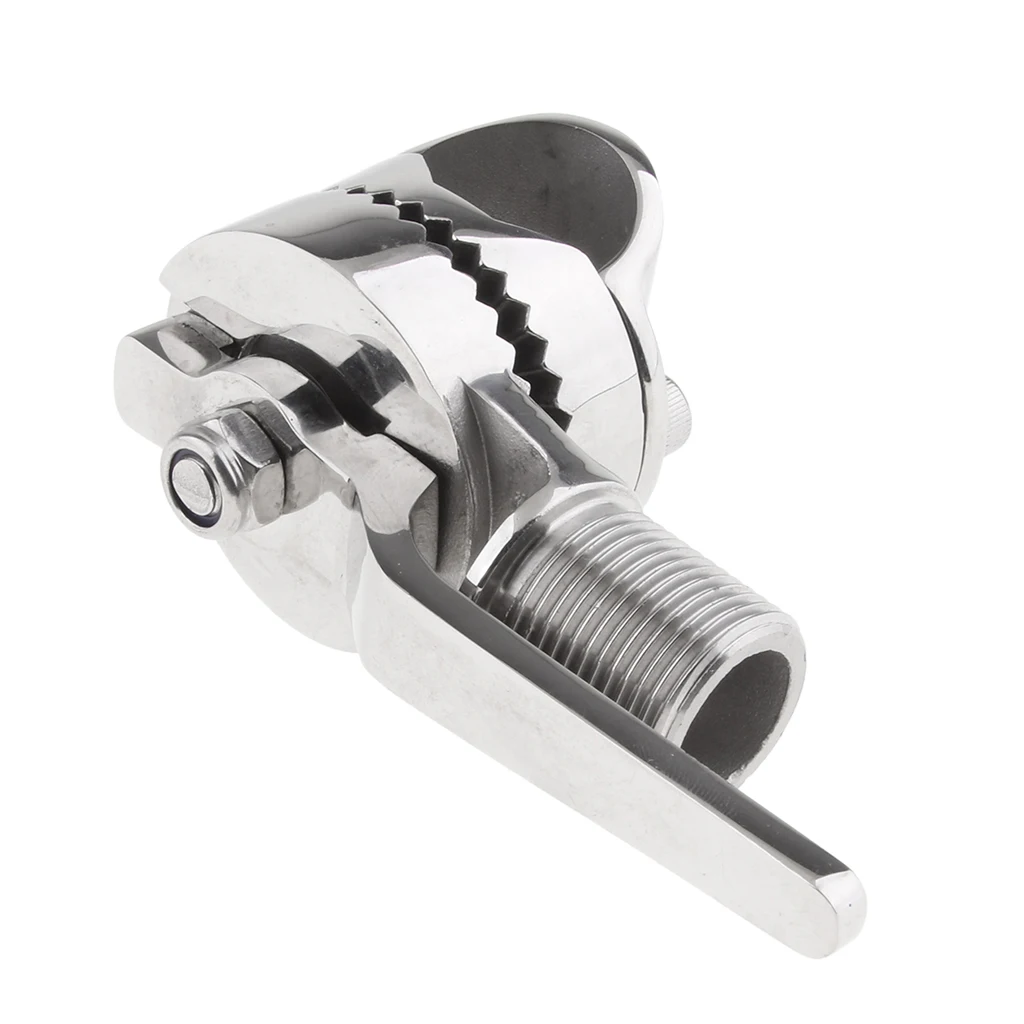 VHF Antenna Ratchet Base Clamp-on Mount 316 Stainless Steel Heavy Duty VHF Antenna Ratchet Base Clamp-on Mount 316 Stainless Steel Heavy Duty