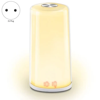Wakeup Light Alarm Clock Sunrise Simulation Digital Clock Press Sensor 5 Natural Sounds Snooze Function Clock for Room EU Plug
Wakeup Light Alarm Clock Sunrise Simulation Digital Clock Press Sensor 5 Natural Sounds Snooze Function Clock for Room EU Plug