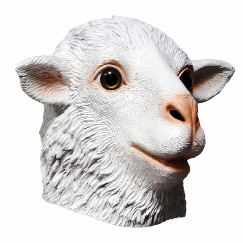 Оперативная память овец латексная маска животного скотный двор резиновые козла