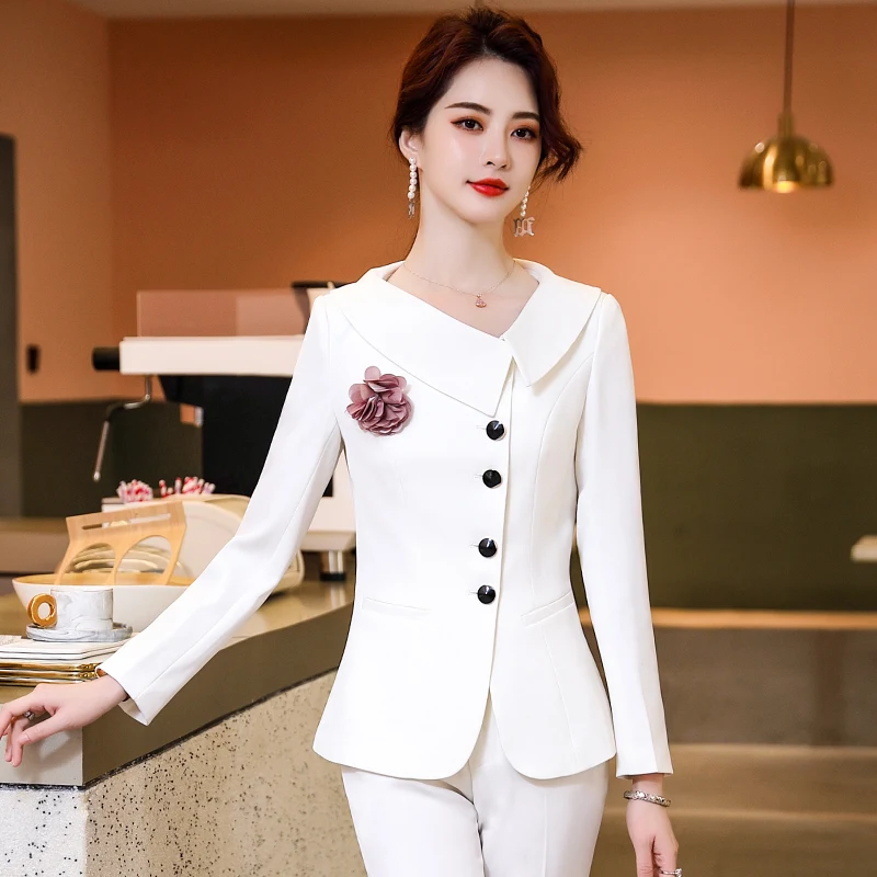 Autumn Winter Formal Elegant Pant Suits OL 2 Piece Sets Women's Suit Pants Blazer Jacket Trousers Suit Office Ladies Work Wear
Autumn Winter Formal Elegant Pant Suits OL 2 Piece Sets Women's Suit Pants Blazer Jacket Trousers Suit Office Ladies Work Wear